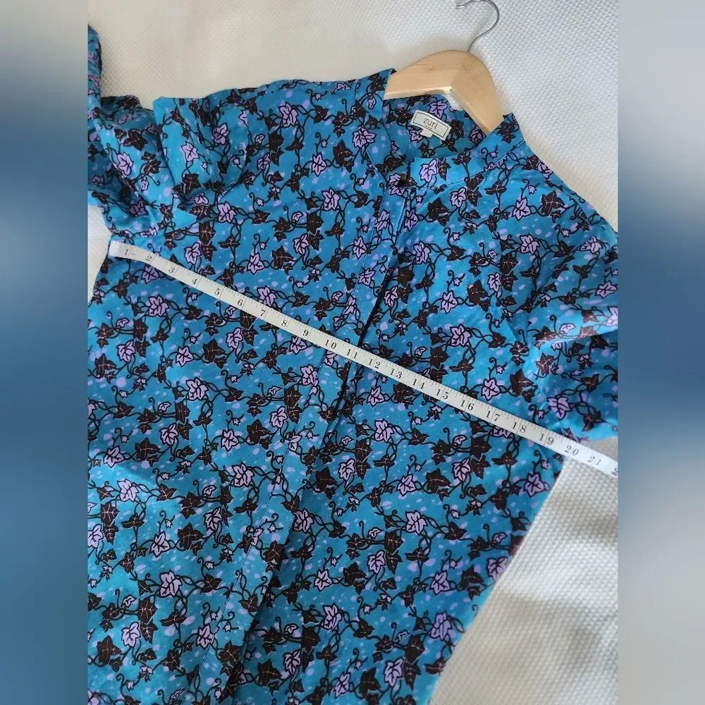 Zuri Floral Blue Dress - Picture 5 of 11
